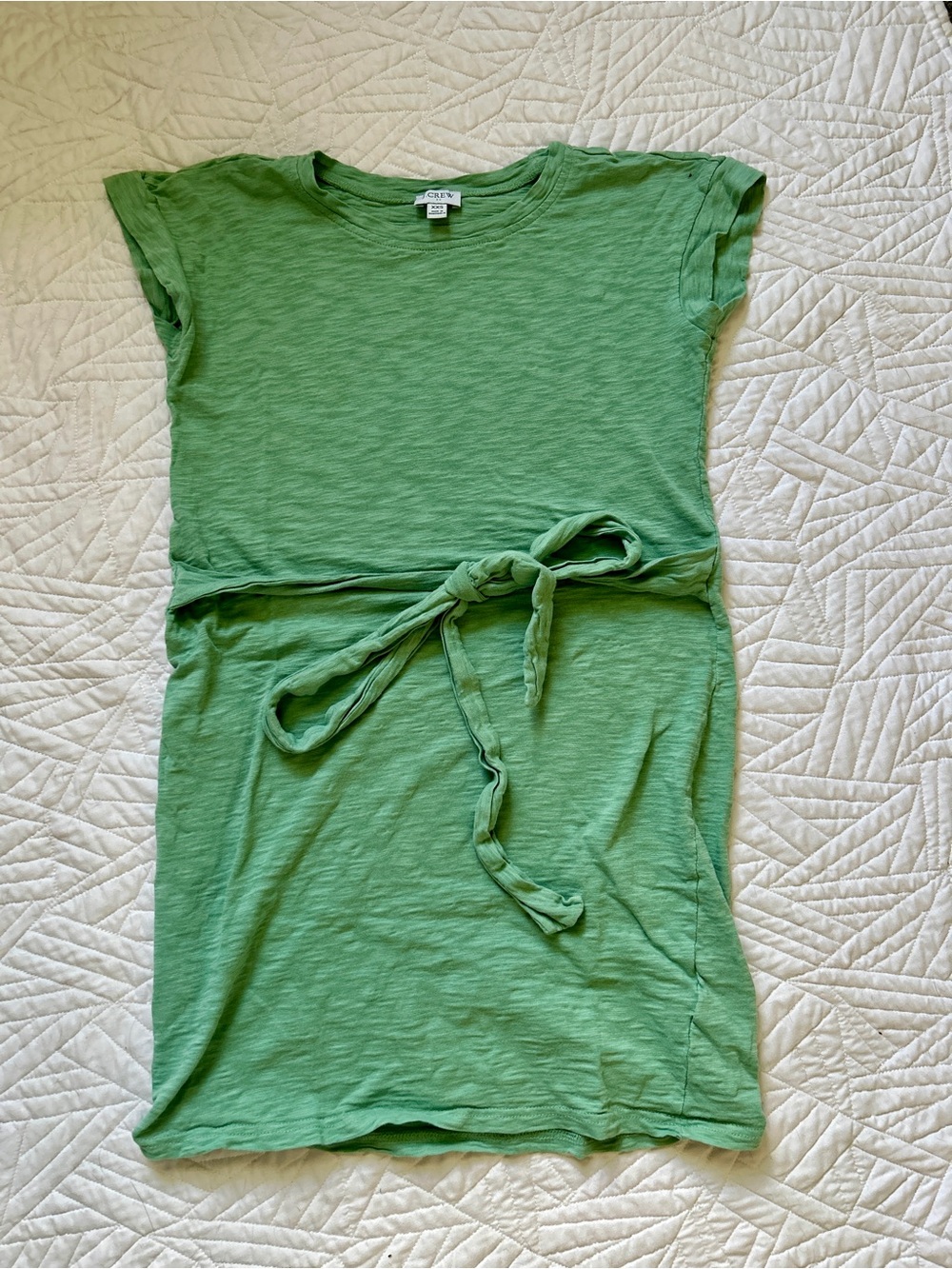 J.Crew short-sleeve tie-waist t-shirt dress